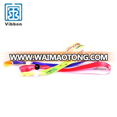 Best selling heat transfer printed ribbon satin wristband bracelet for sale